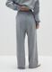 Grey Cotton Mix Wide Leg Jogger_2