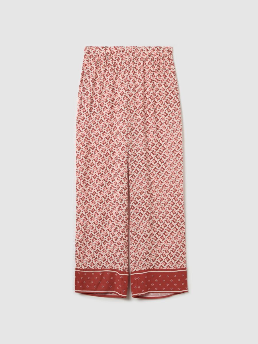Pyjama trousers in printed viscose_4