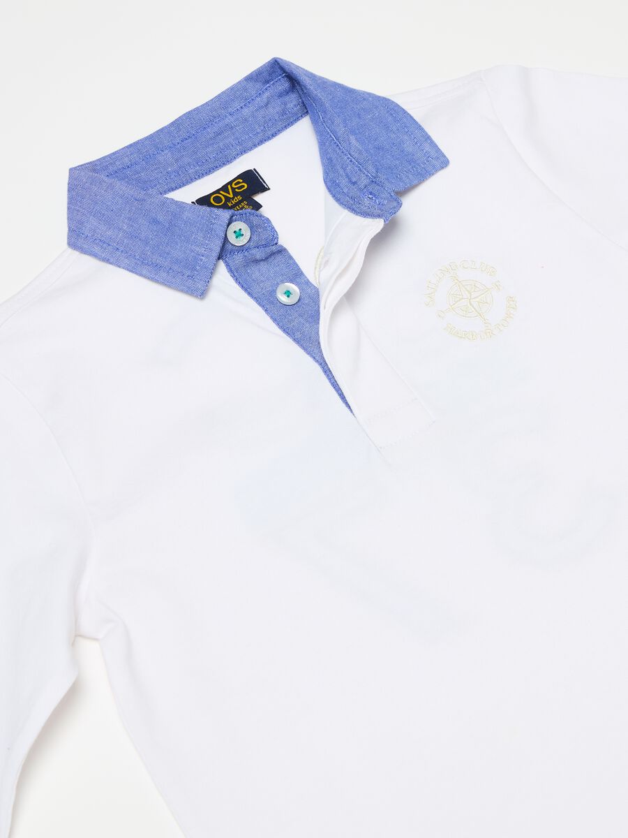 Polo shirt with long sleeves and embroidery_2