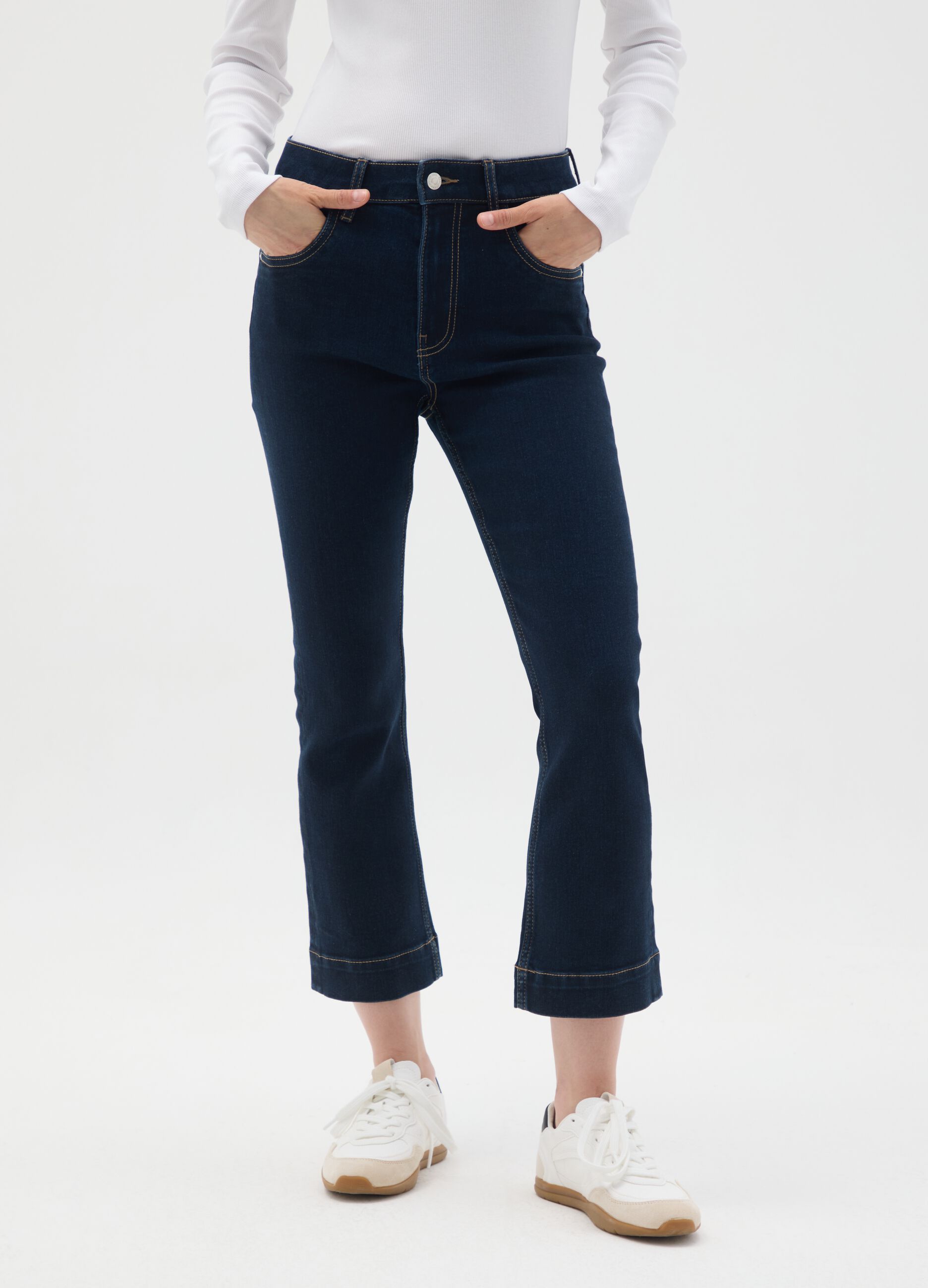 Slim fit blue denim jeans