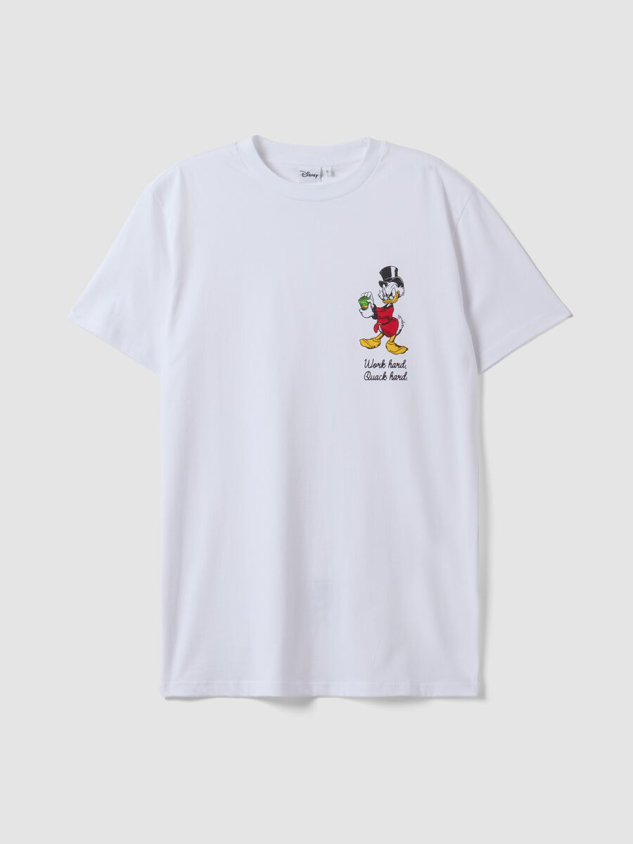 White pure cotton T-shirt with Disney print_4