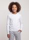 White long-sleeve T-shirt in pure organic cotton, regular fit, for boys_2