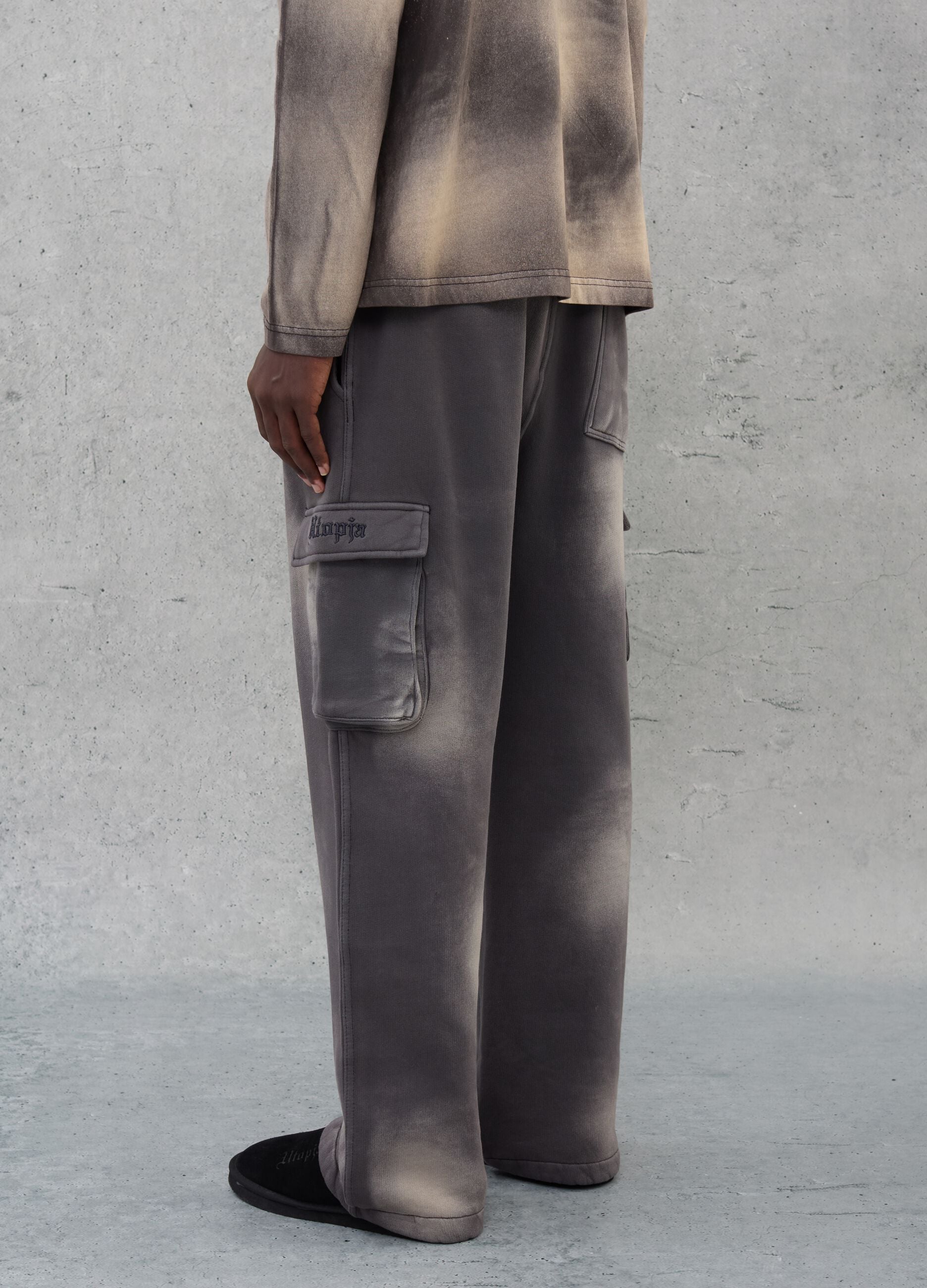 Cargo Sweatpants Vintage Grey & Sand dye