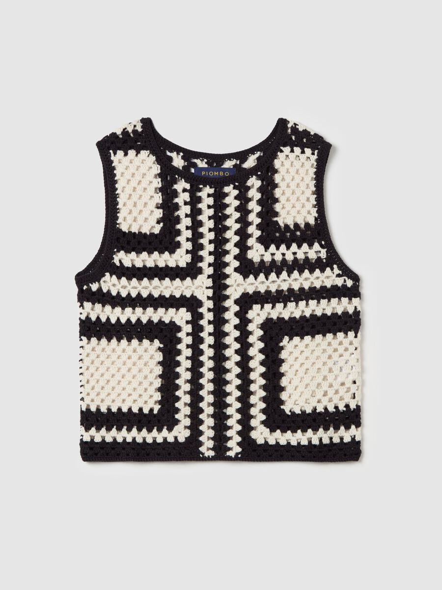 Two-tone crochet tank top_4