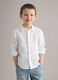 Camicia in puro lino bianca oversize fit da bambino_1
