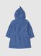Children's blue pure cotton bathrobe_1
