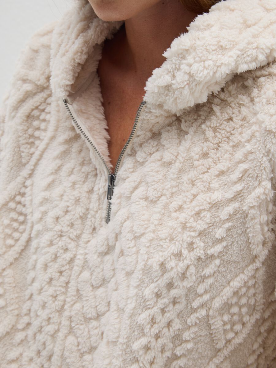 Beige regular fit pyjama top_3