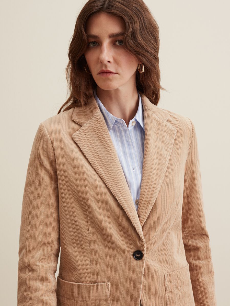 Blazer monopetto in corduroy_3