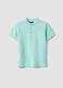 Children's regular fit green pure cotton polo_0