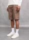 100% Linen Shorts in Mocha_1