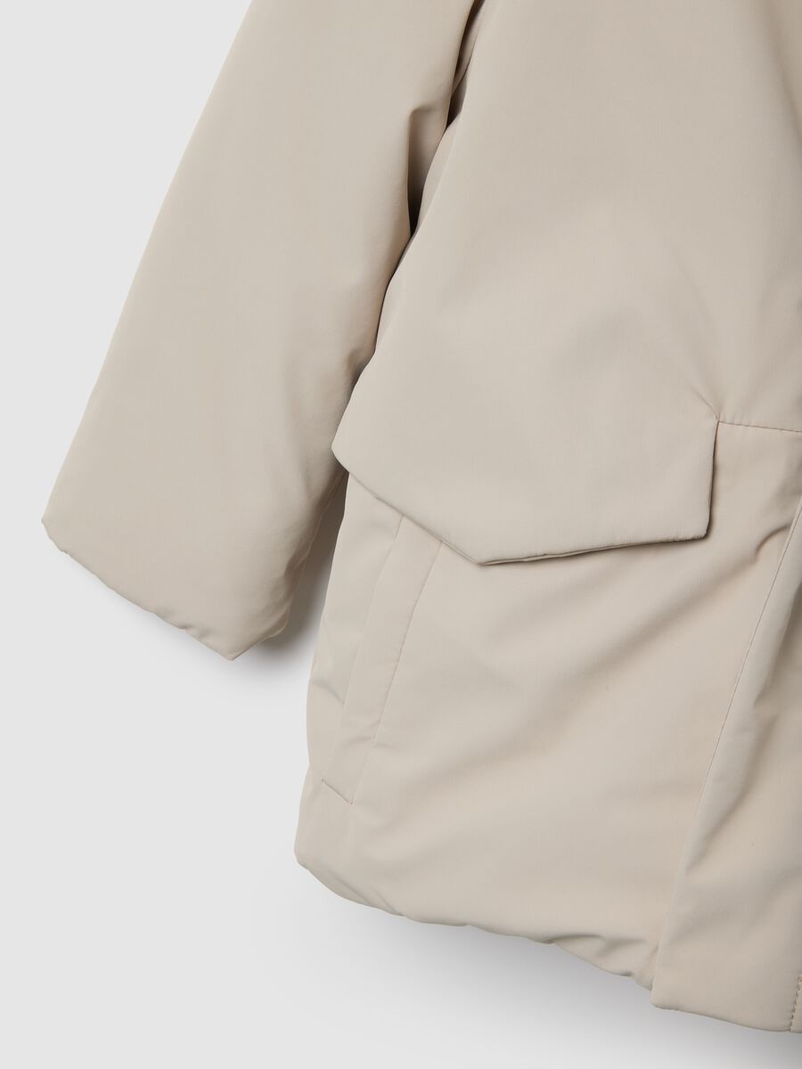 Giubbotto imbottito beige da bambino regular fit _3