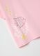 Girls&rsquo; pink regular-fit T-shirt in 100% cotton with print_3