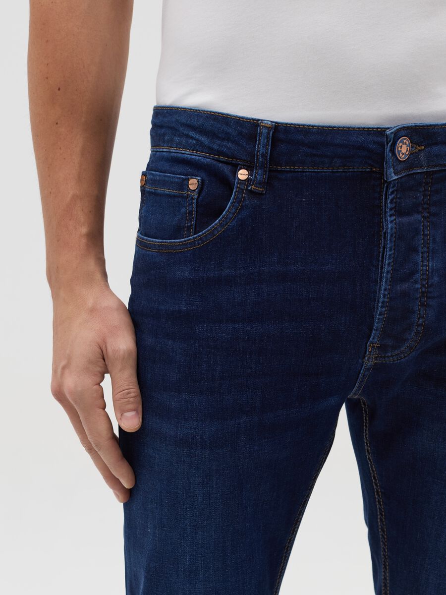 Stretch slim-fit rinsed jeans_2