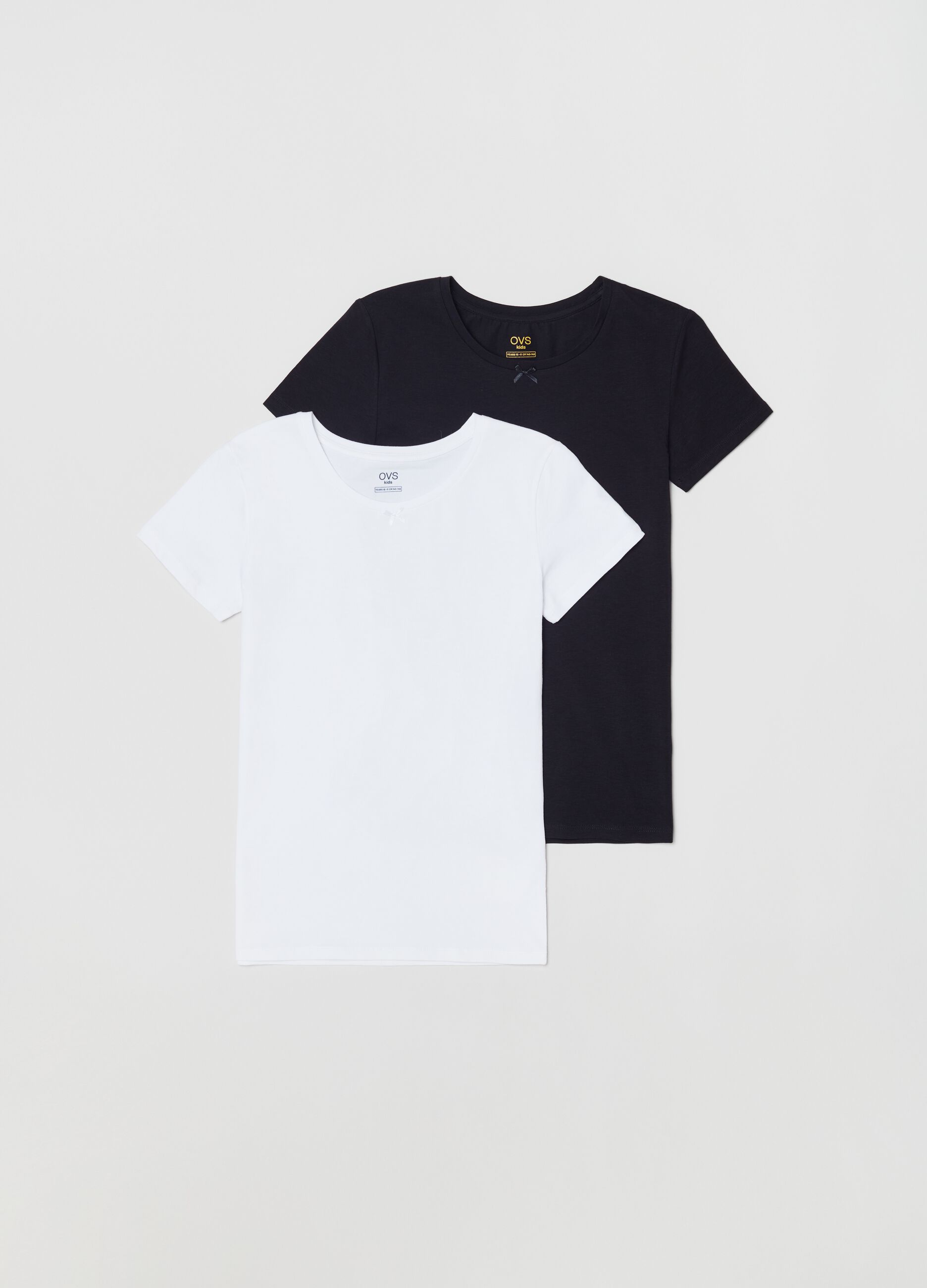 Bipack t shirt intime con fiocchetto