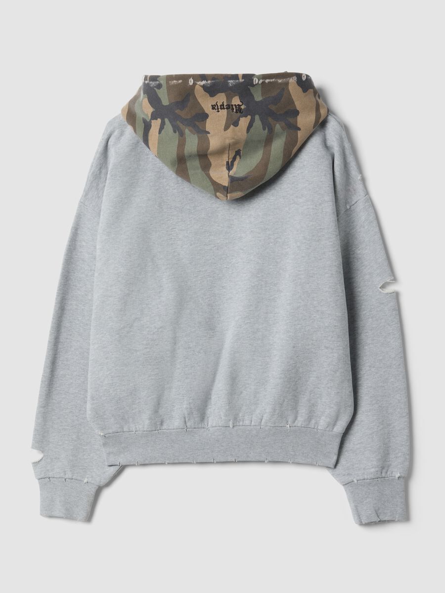 Full-zip Hoodie Sunfaded Grey & Camo_1