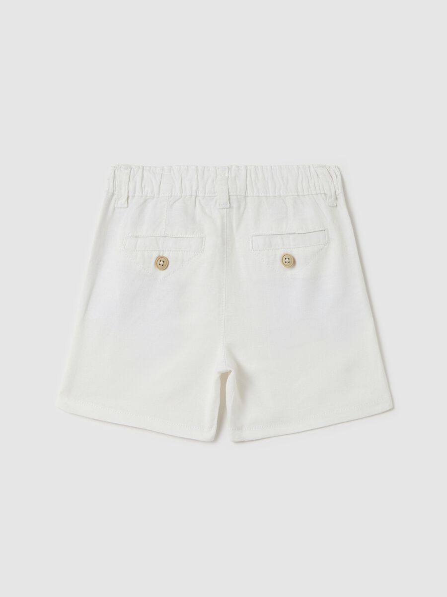 White shorts with striped braces_1