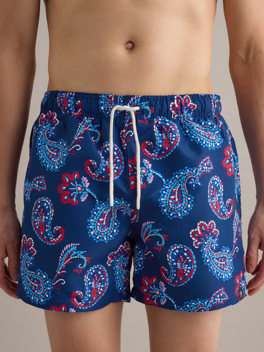 Boxer mare blu con stampa paisley e coulisse_1