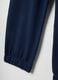 Blue pure cotton regular fit trousers for children_3