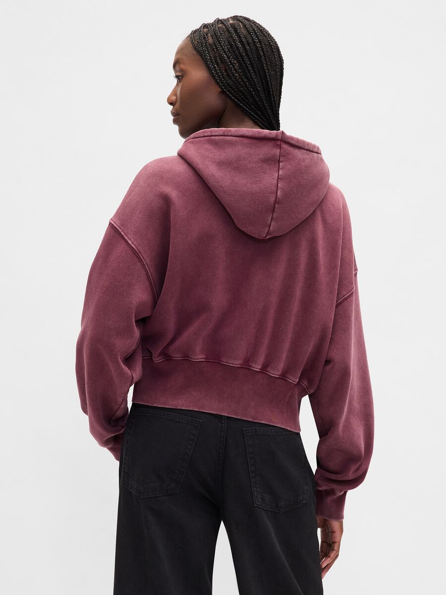 Felpa con cappuccio full zip_1