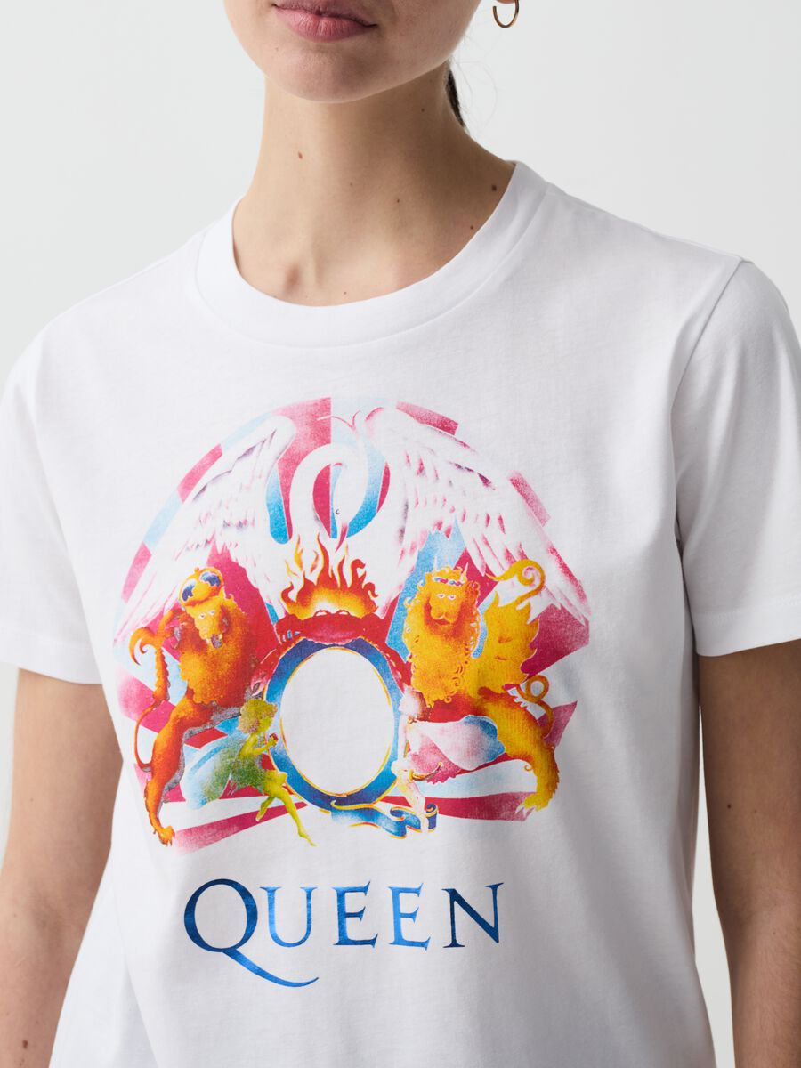 T-shirt with Queen foil print_1