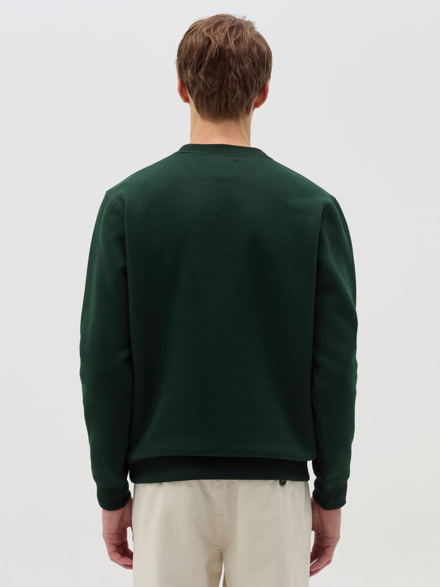 Sweatshirt with Father Christmas print round neck_3