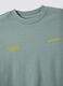 Brown cropped pure cotton boxy-fit T-shirt with print_5