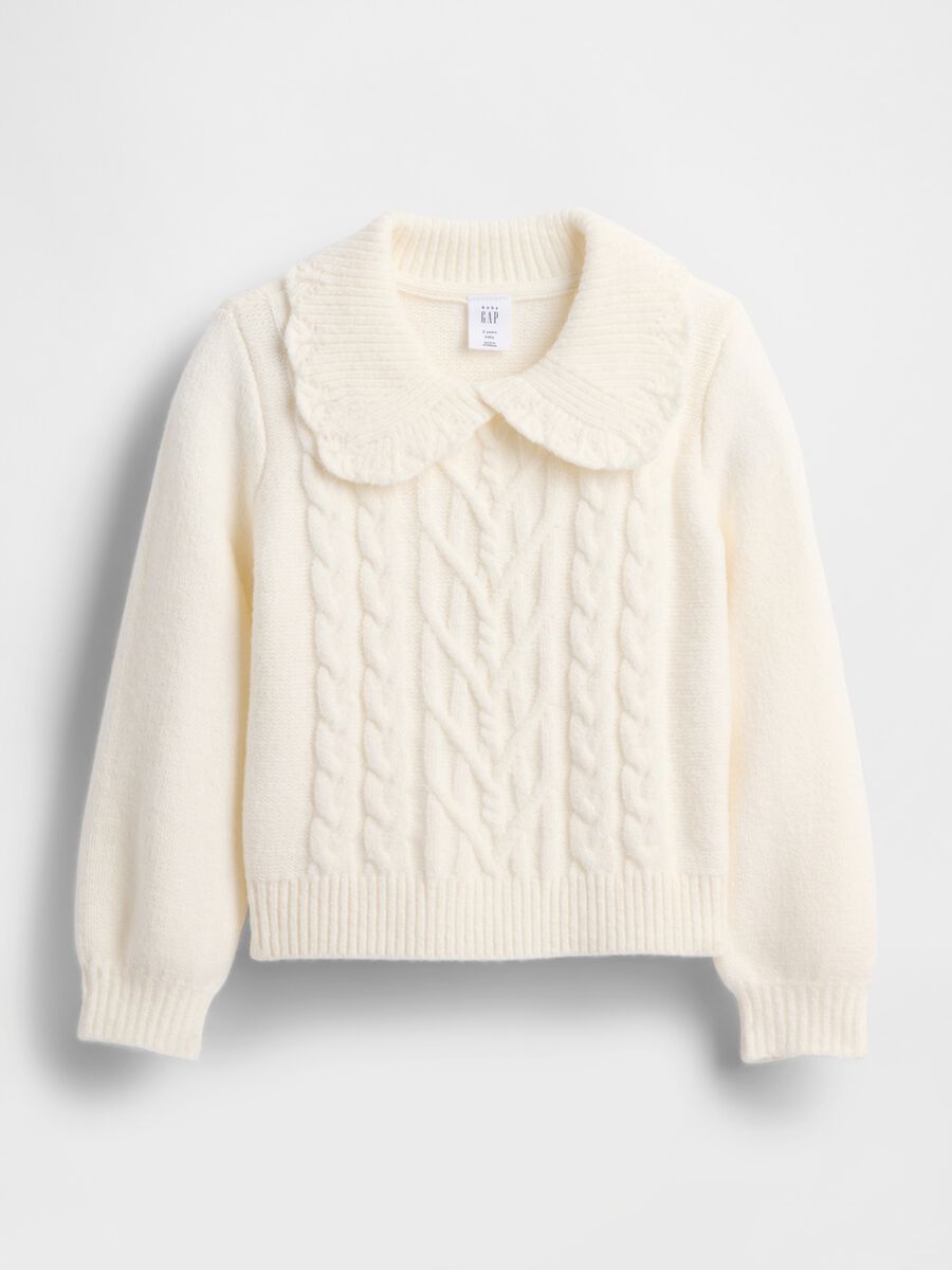 Maglione con scollo a pizzo _1