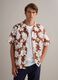 Multicolour regular-fit pure cotton shirt with floral print_3