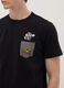 Black pure cotton regular fit T-shirt with Super Mario print_3