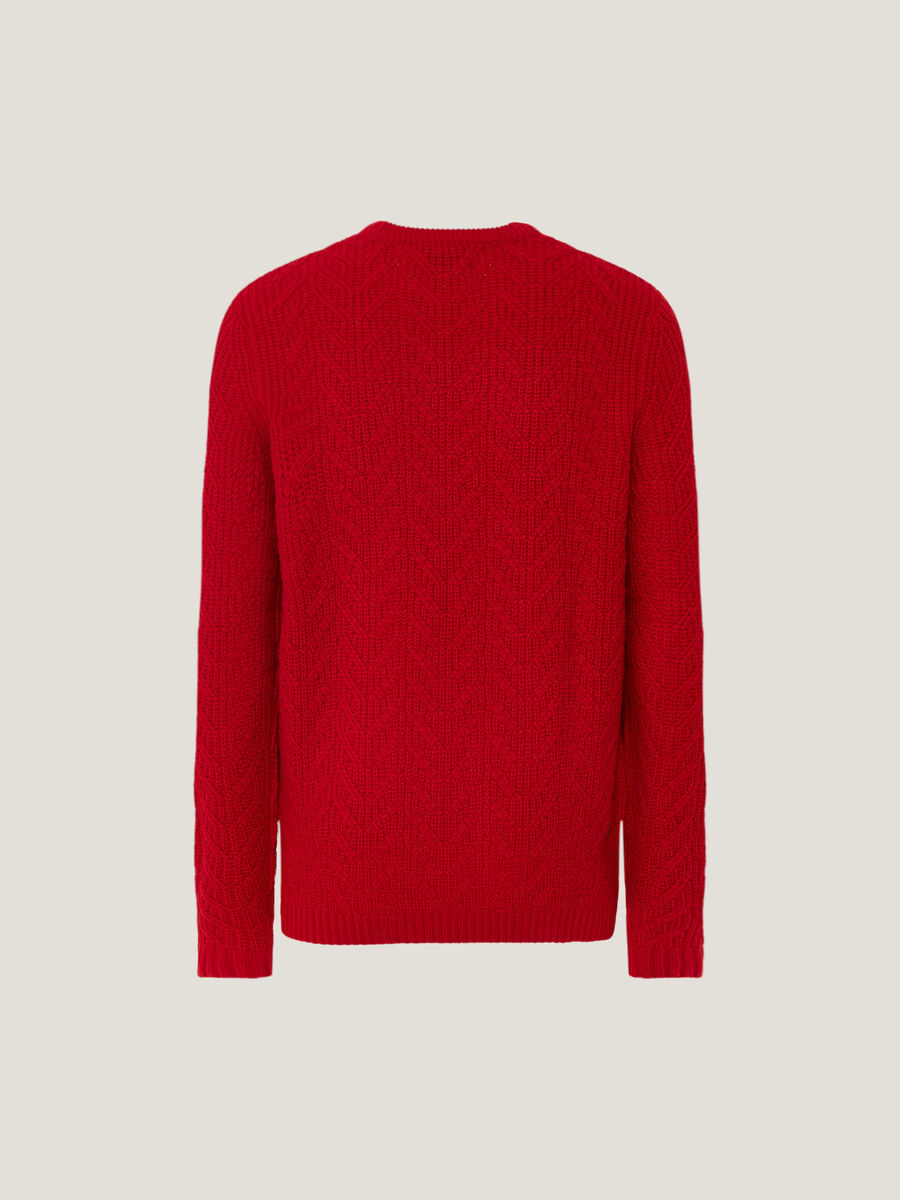Pullover con lavorazione a trecce traforate_4