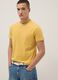 Yellow pure cotton short-sleeve T-shirt_0
