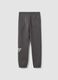 Grey cotton-blend track trousers with Chicago Bulls print_5