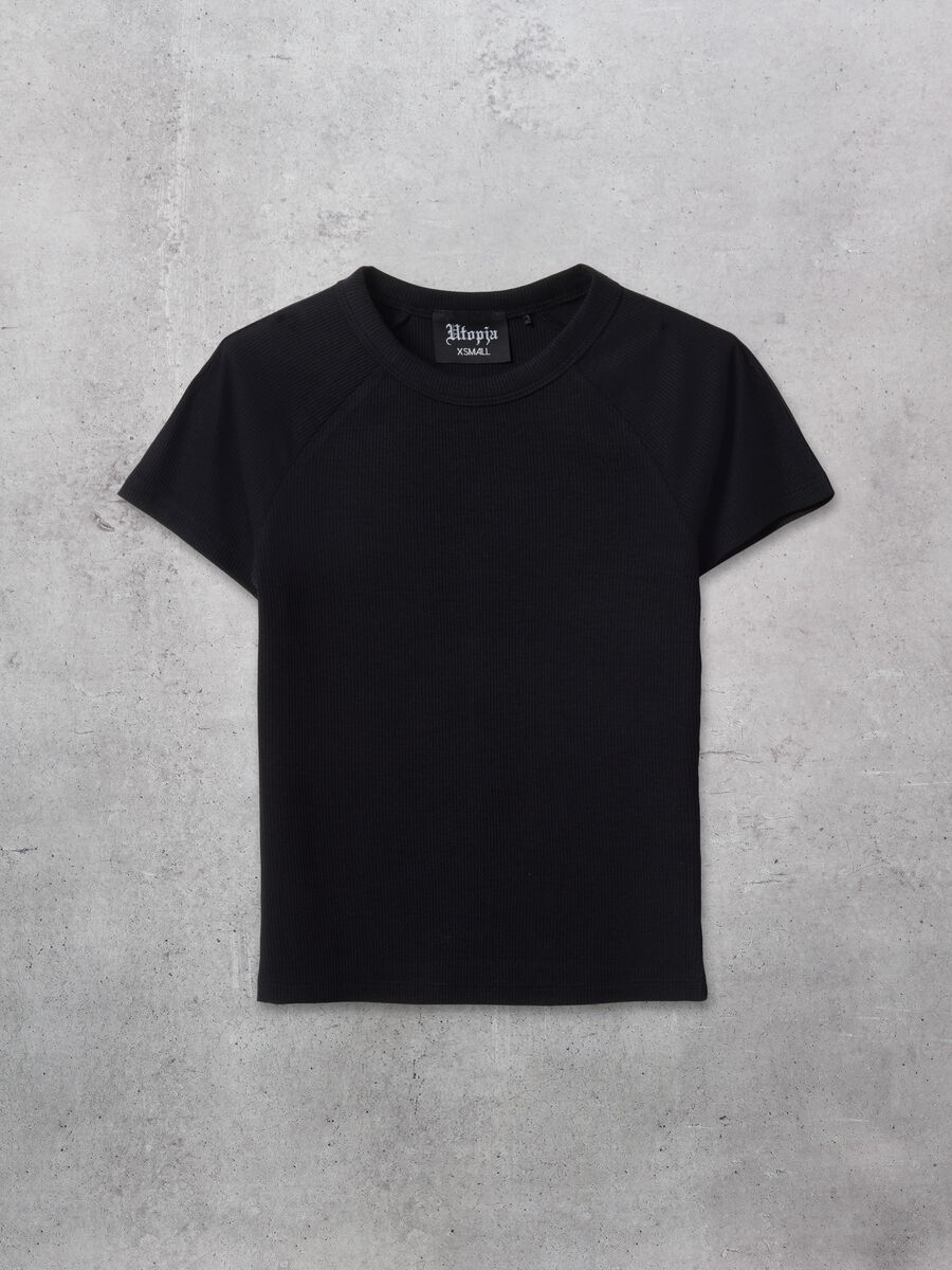 Ribbed Perfect T-shirt Black_4
