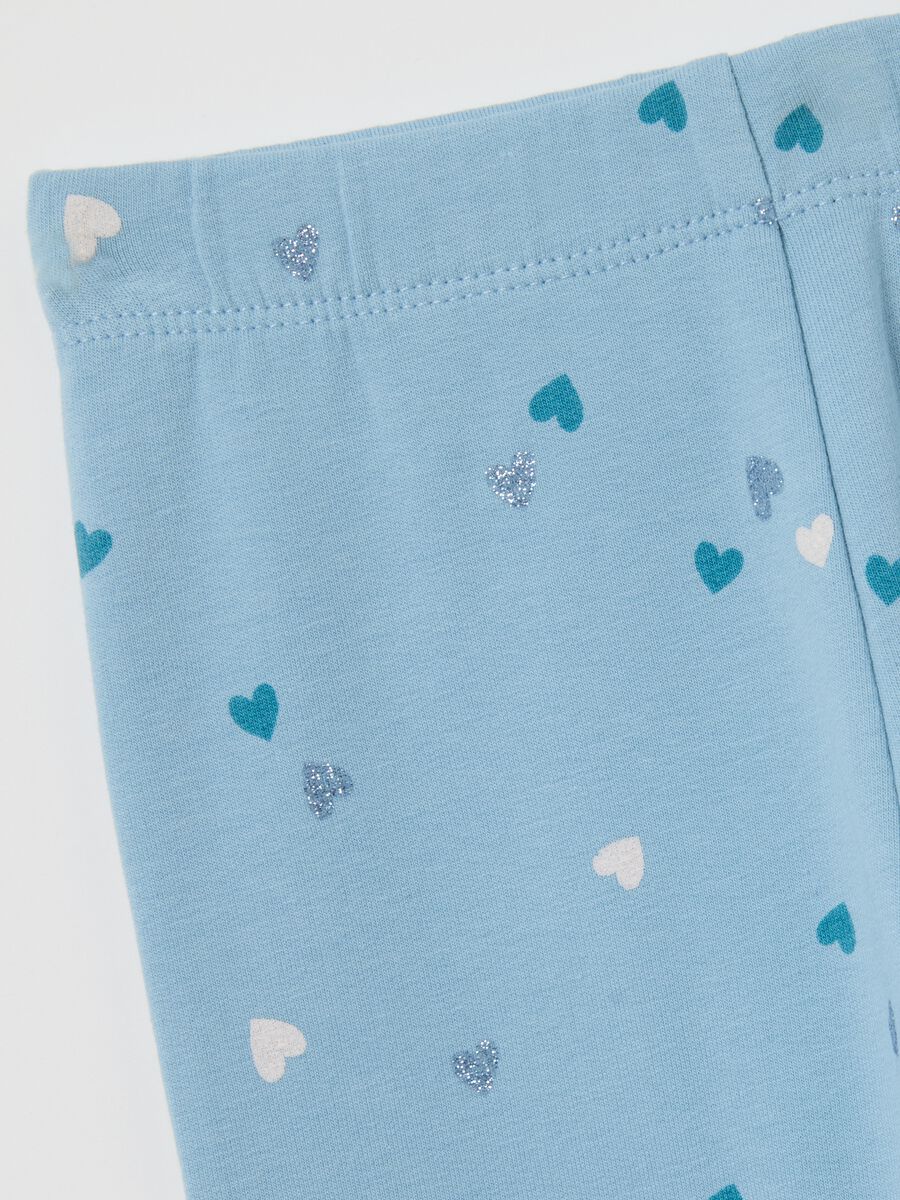 Blue leggings with hearts_2