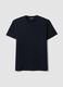 Black mercerised pure cotton regular-fit crew-neck T-shirt_4