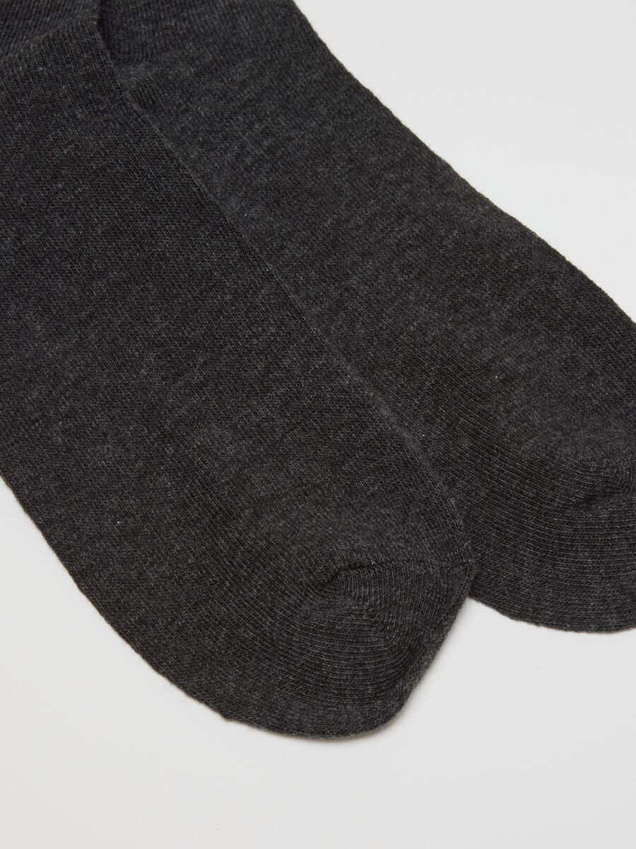 Multipack of grey midi cotton blend socks_1