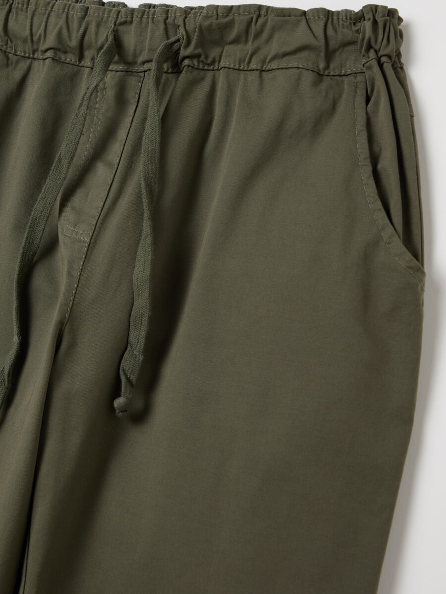 Stretch cotton jogger trousers_5