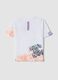 Kids' oversized fit pure cotton white T-shirt with Bugs Bunny_1