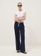 Blue regular fit jogger trousers with elasticated waist_0