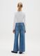 Girls' Wide Leg Blue Pure Cotton Jeans_1