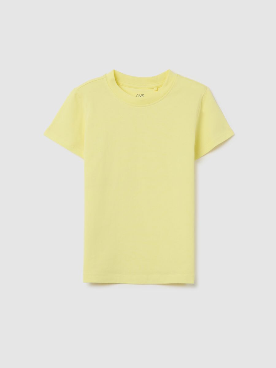 OVS Kids Yellow Stretch Cotton T-shirt_3