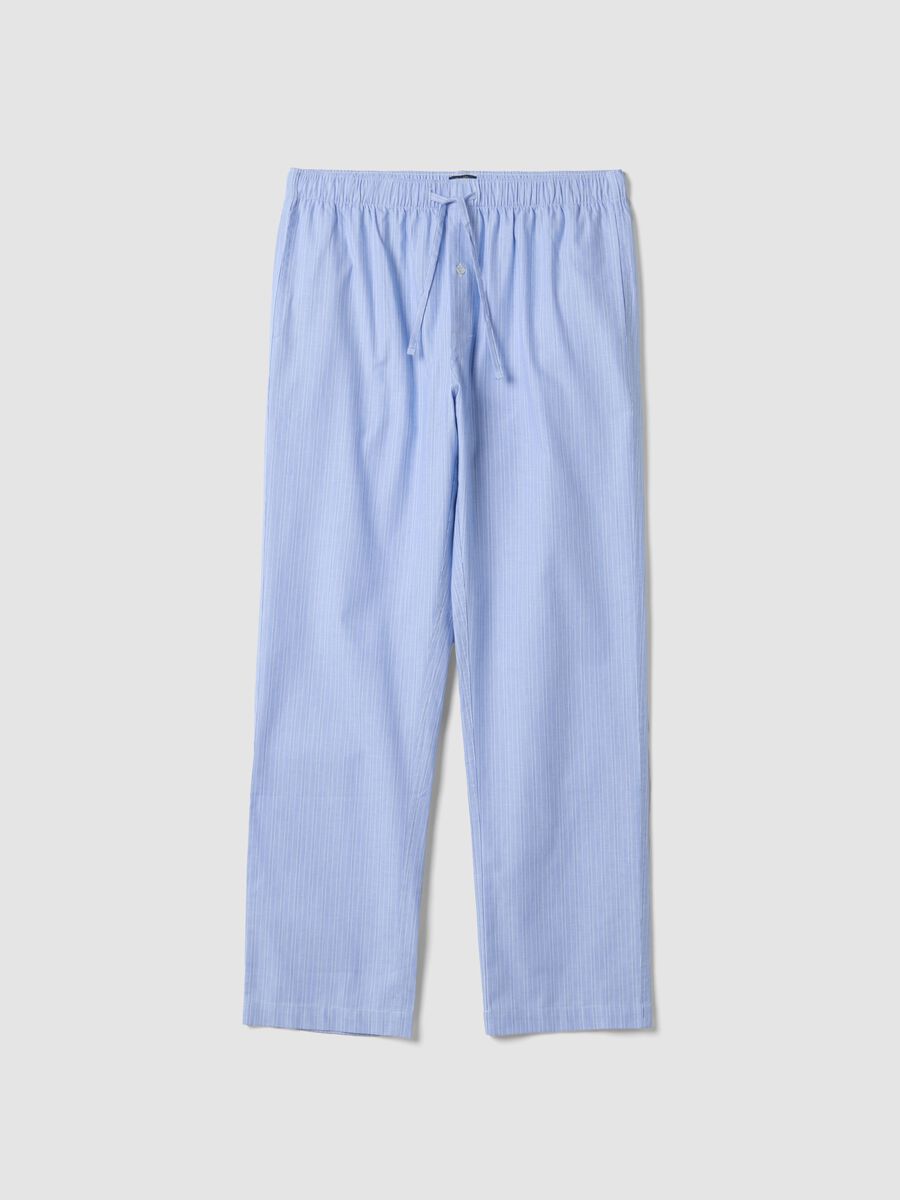 Light blue pure organic cotton pyjama trousers_0