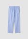 Light blue pure organic cotton pyjama trousers_0