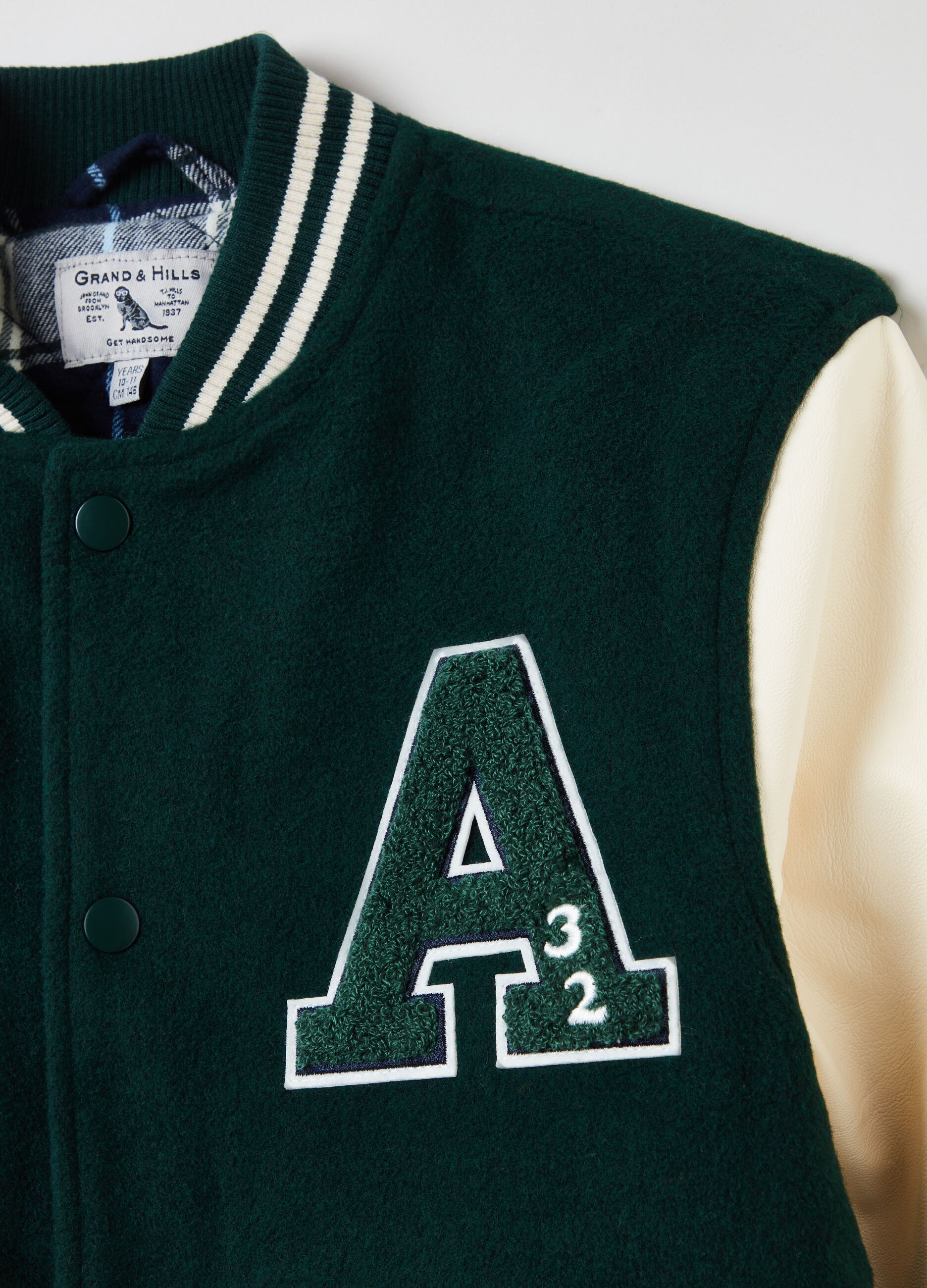 Bomber varsity con applicazioni boucle_2
