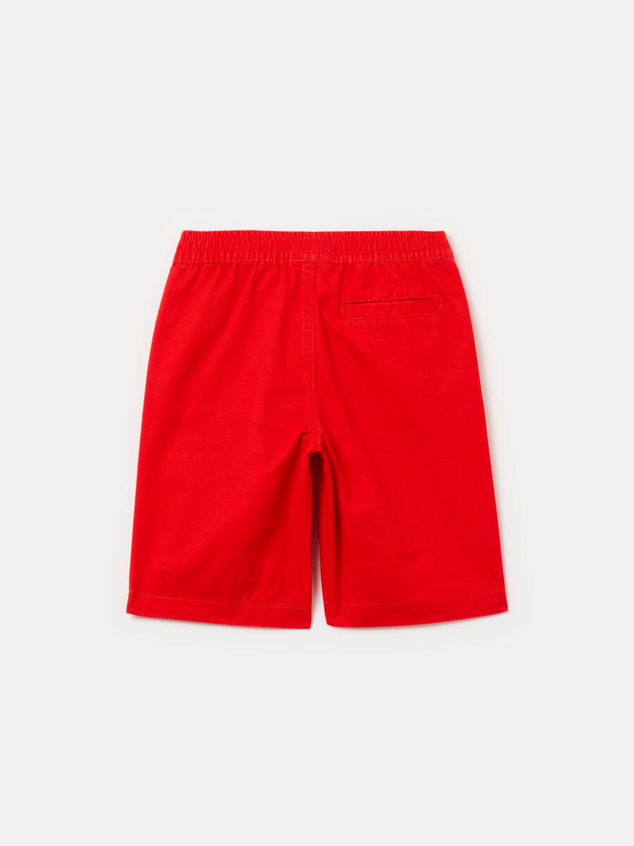 Pull-on Bermuda shorts in cotton_1