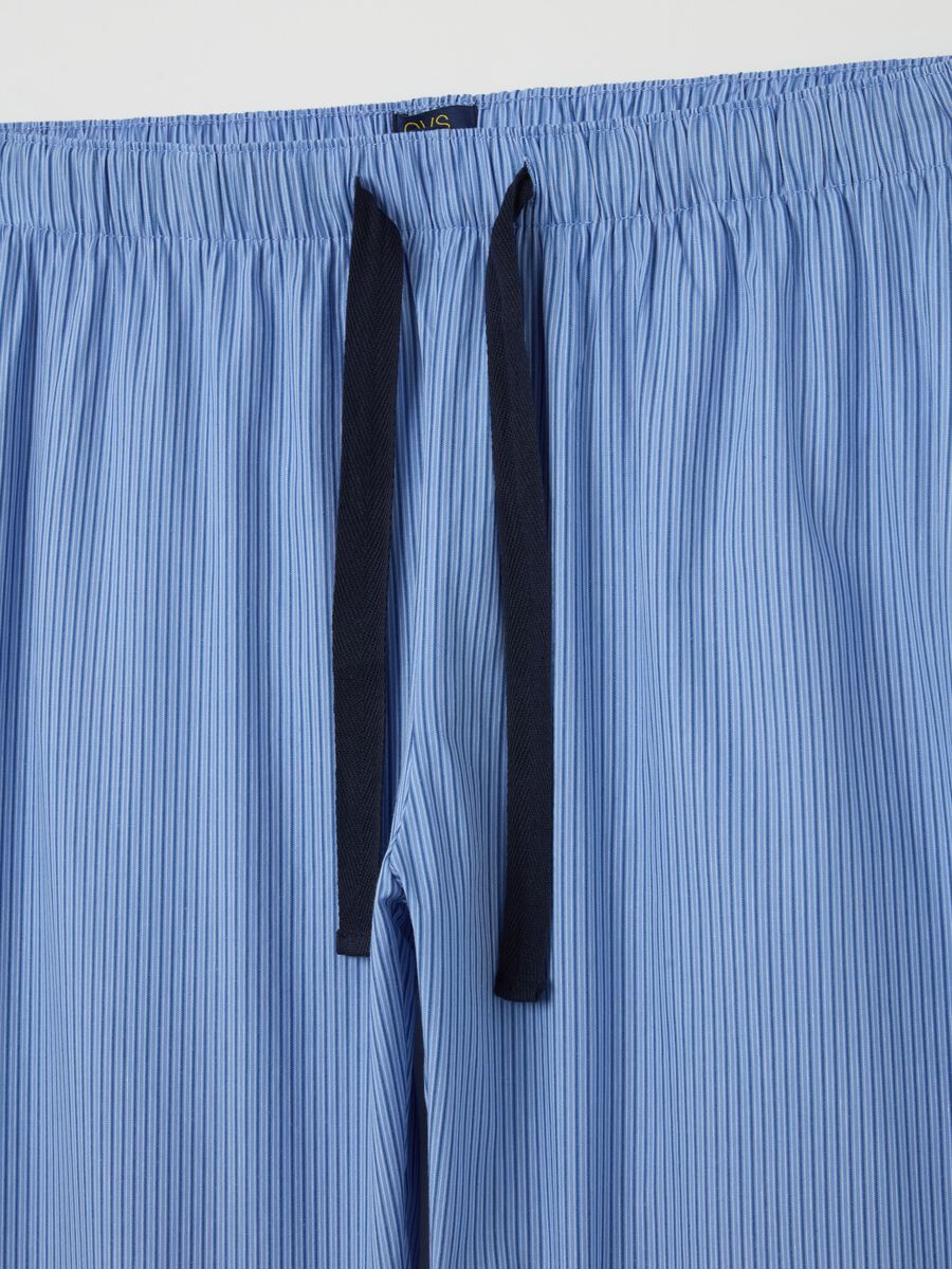 Pyjama trousers with print in cotton_5