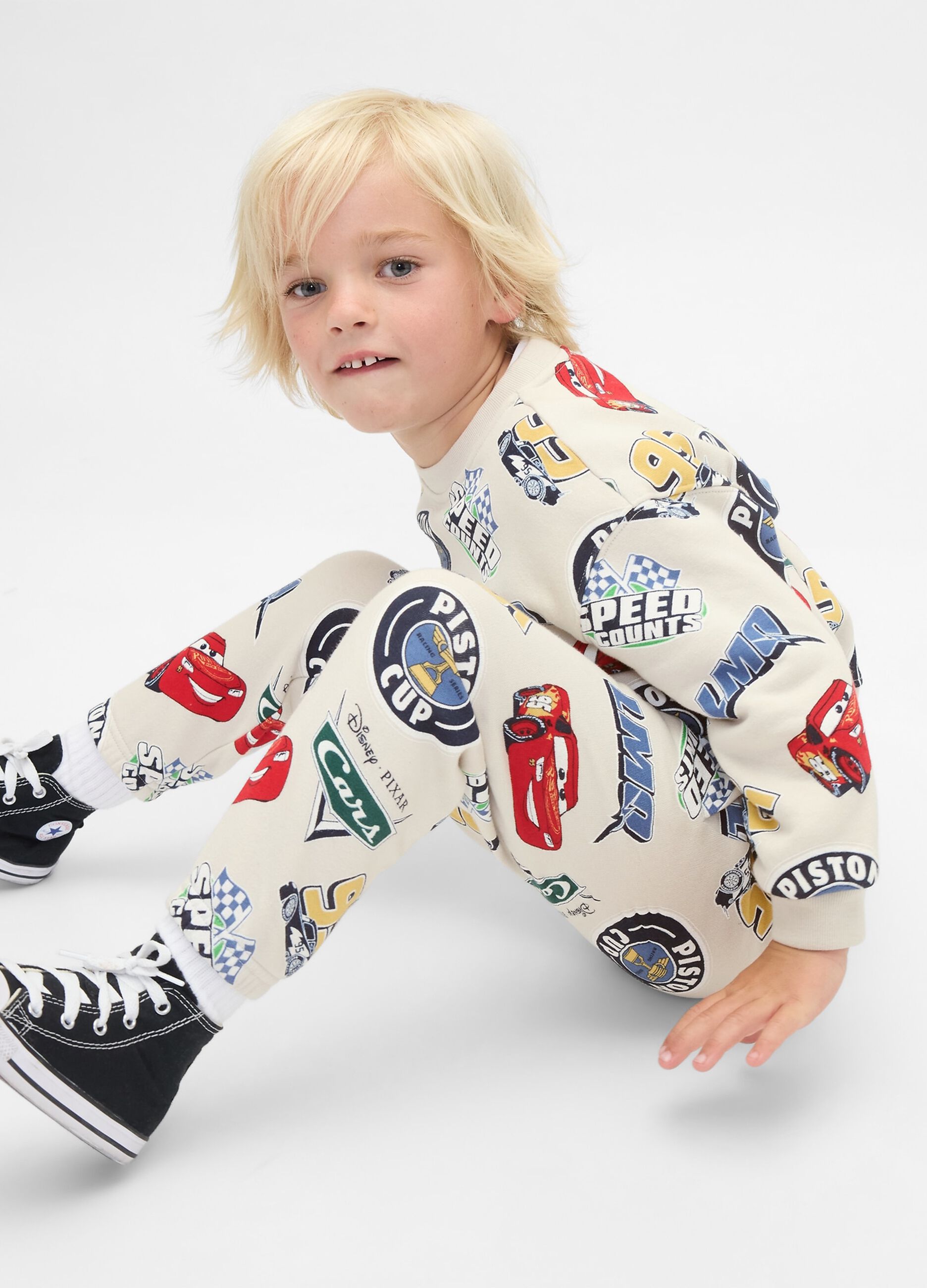 Beige cotton set for children