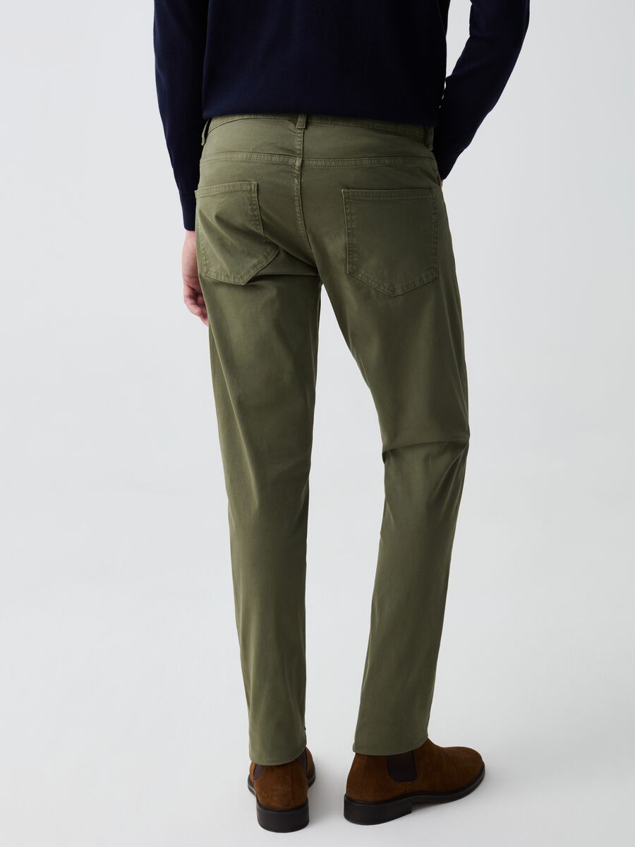 Pantalone slim fit cinque tasche_2