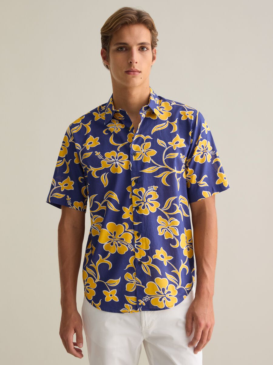 Men's Multicolour Pure Cotton Regular Fit Shirt_0