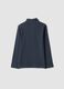 Blue organic stretch cotton crew-neck T-shirt_1